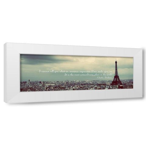 Paris Expression White Modern Wood Framed Art Print by Navas, Emily