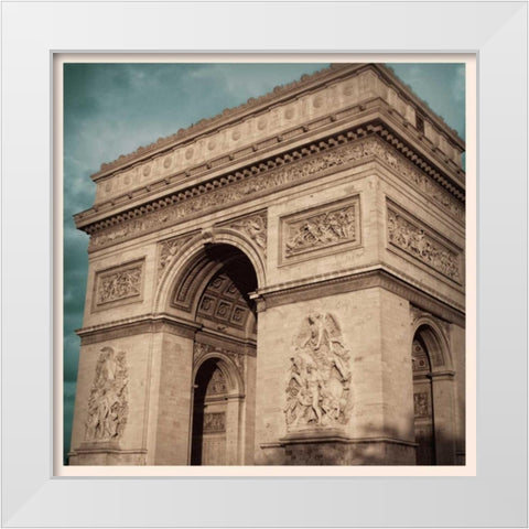 Last Day in Paris II White Modern Wood Framed Art Print by Navas, Emily