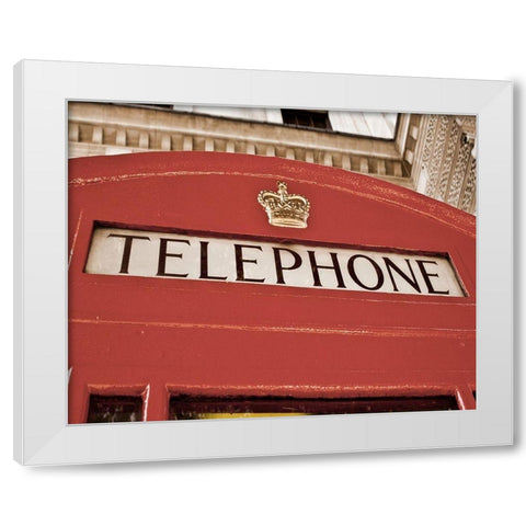 London I White Modern Wood Framed Art Print by Navas, Emily