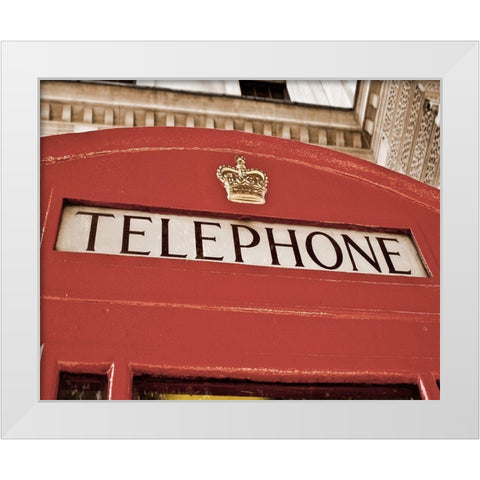London I White Modern Wood Framed Art Print by Navas, Emily