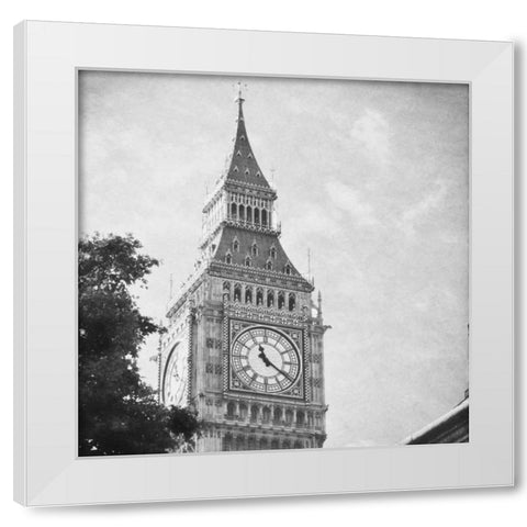 London Sights I White Modern Wood Framed Art Print by Navas, Emily