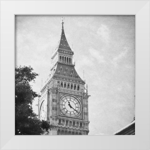 London Sights I White Modern Wood Framed Art Print by Navas, Emily