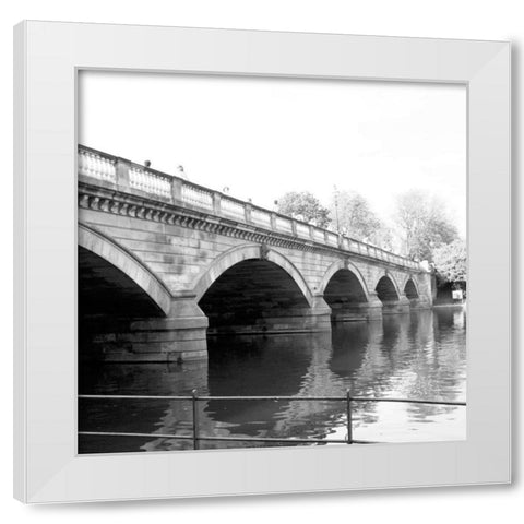 Hyde Park Bridge White Modern Wood Framed Art Print by Navas, Emily