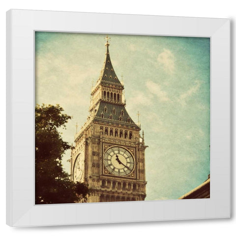 London Sights I White Modern Wood Framed Art Print by Navas, Emily