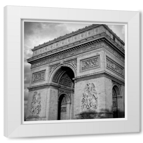 Arc de Triomphe White Modern Wood Framed Art Print by Navas, Emily