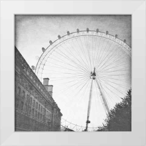London Sights II White Modern Wood Framed Art Print by Navas, Emily