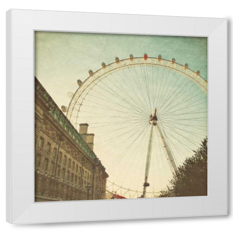 London Sights II White Modern Wood Framed Art Print by Navas, Emily