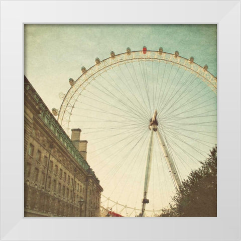 London Sights II White Modern Wood Framed Art Print by Navas, Emily