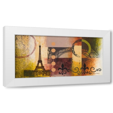 Eiffel I White Modern Wood Framed Art Print by Marcon, Michael