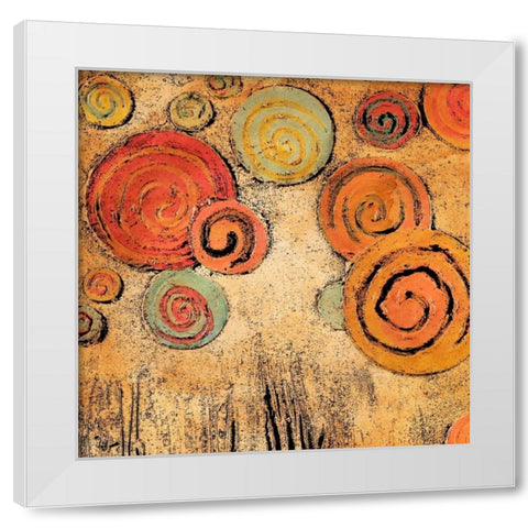 Spring Forward Square I White Modern Wood Framed Art Print by Ritter, Gina