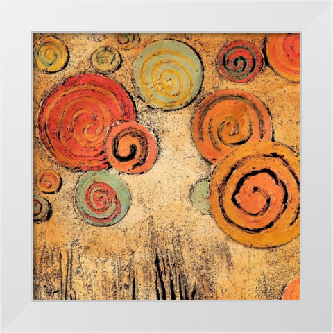 Spring Forward Square I White Modern Wood Framed Art Print by Ritter, Gina