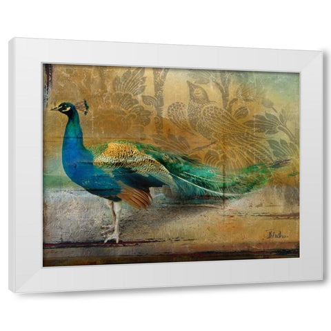 Feathered Dreams I White Modern Wood Framed Art Print by Pinto, Patricia