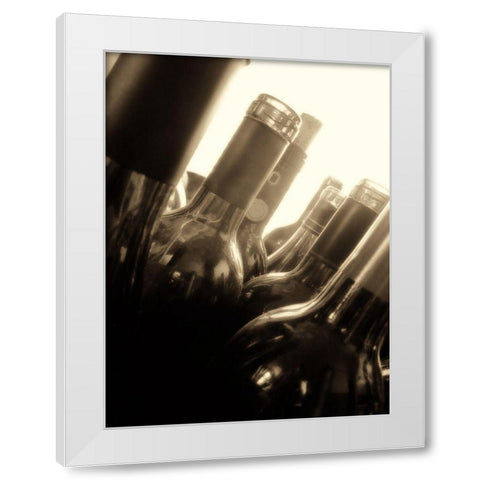 Open Bottle II White Modern Wood Framed Art Print by French-Roussia, Heather A.