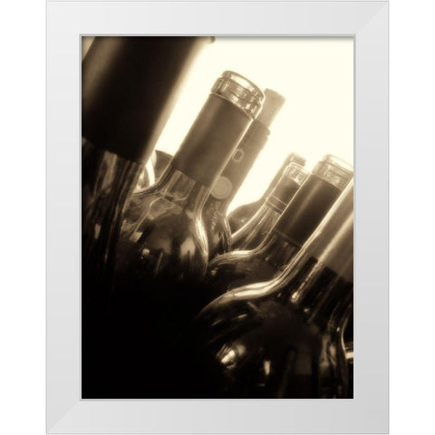 Open Bottle II White Modern Wood Framed Art Print by French-Roussia, Heather A.