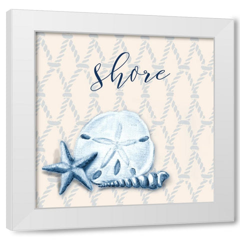 Ocean Waves III White Modern Wood Framed Art Print by Hakimipour, Tiffany