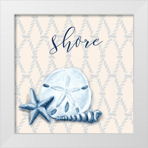 Ocean Waves III White Modern Wood Framed Art Print by Hakimipour, Tiffany