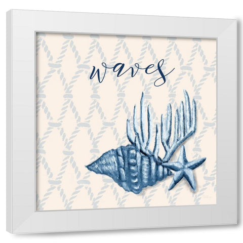 Ocean Waves II White Modern Wood Framed Art Print by Hakimipour, Tiffany