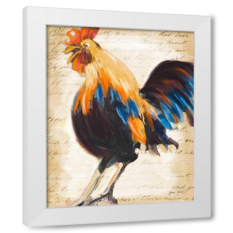 Morning Glory II White Modern Wood Framed Art Print by Slivka, Jane