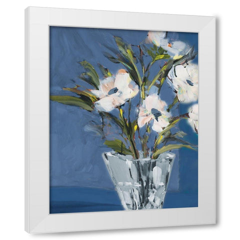 Evening Roses White Modern Wood Framed Art Print by Slivka, Jane
