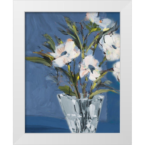 Evening Roses White Modern Wood Framed Art Print by Slivka, Jane