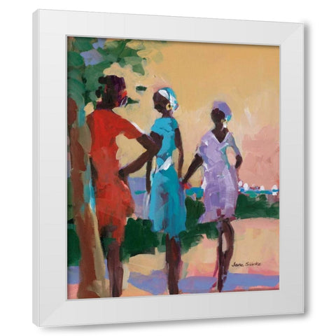 Saturday Morning II White Modern Wood Framed Art Print by Slivka, Jane