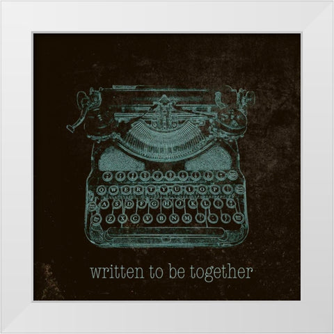 Written to be Together White Modern Wood Framed Art Print by SD Graphics Studio