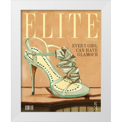 Elite Magazine White Modern Wood Framed Art Print by Ritter, Gina