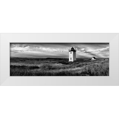 Long Point White Modern Wood Framed Art Print by Lake, Shelley