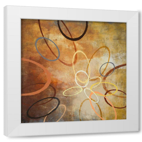 Oxide Burst II White Modern Wood Framed Art Print by Marcon, Michael
