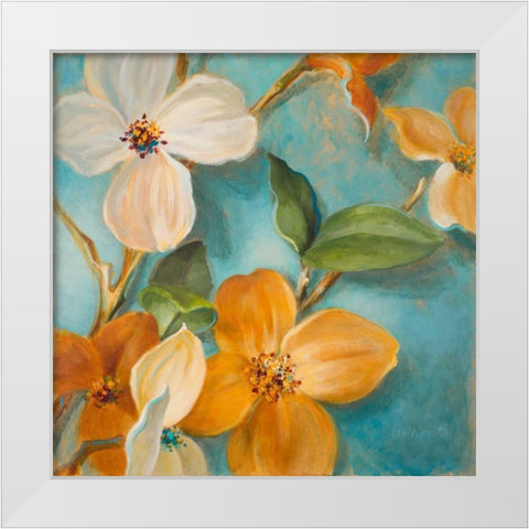 Bella Fiori II White Modern Wood Framed Art Print by Loreth, Lanie
