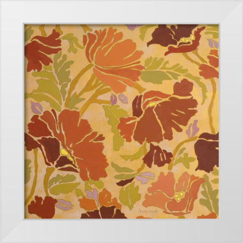 Spring Showers Bring Flowers II White Modern Wood Framed Art Print by Loreth, Lanie