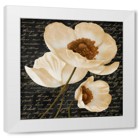 Evening Bloom I White Modern Wood Framed Art Print by Rhyan, Vivien