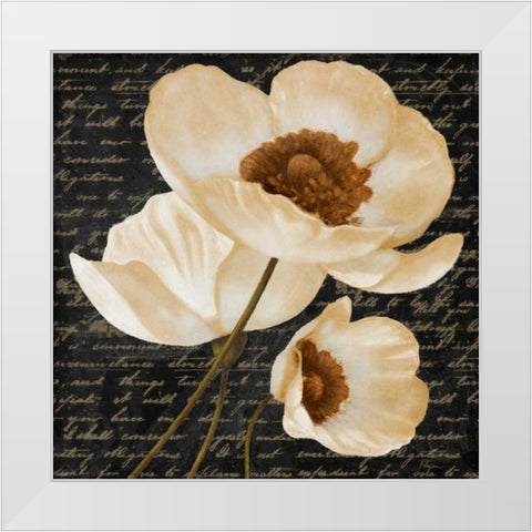 Evening Bloom I White Modern Wood Framed Art Print by Rhyan, Vivien