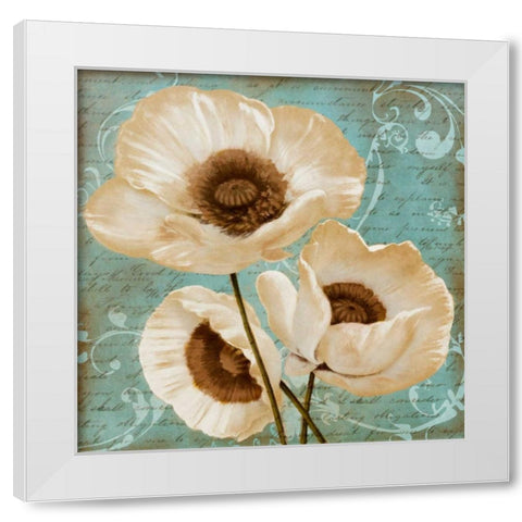 Afternoon Bloom II White Modern Wood Framed Art Print by Rhyan, Vivien