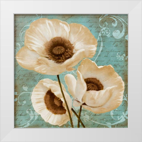 Afternoon Bloom II White Modern Wood Framed Art Print by Rhyan, Vivien