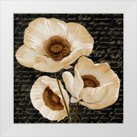 Evening Bloom II White Modern Wood Framed Art Print by Rhyan, Vivien
