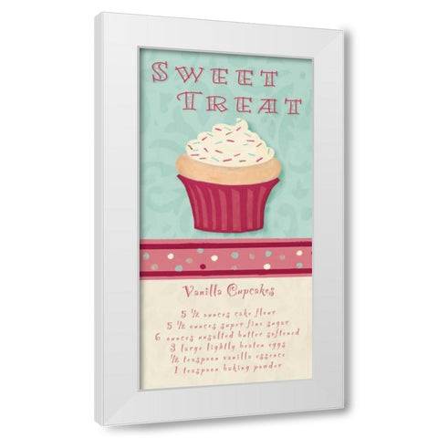 Sweet Treat White Modern Wood Framed Art Print by Hakimipour, Tiffany