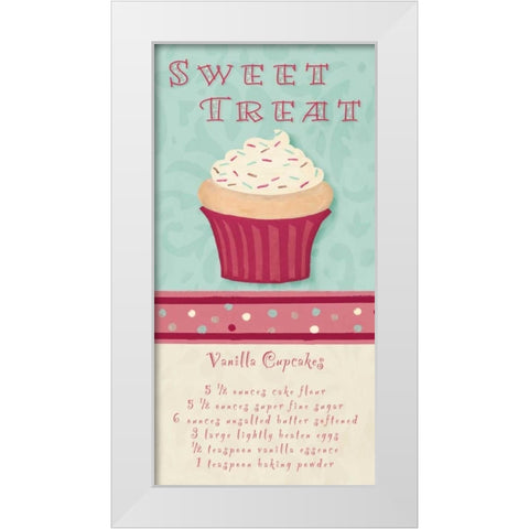 Sweet Treat White Modern Wood Framed Art Print by Hakimipour, Tiffany