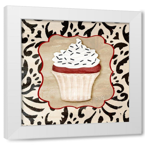 Piece of Cake II White Modern Wood Framed Art Print by Hakimipour, Tiffany