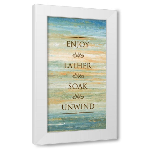 Bath Sunset I White Modern Wood Framed Art Print by Gonzalez, Roberto