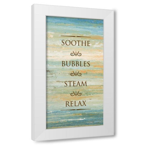 Bath Sunset II White Modern Wood Framed Art Print by Gonzalez, Roberto