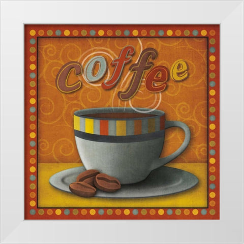Coffee White Modern Wood Framed Art Print by Studio, Sd Graphics