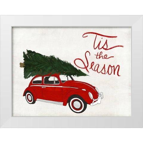 Seasonal Vehicle II White Modern Wood Framed Art Print by SD Graphics Studio