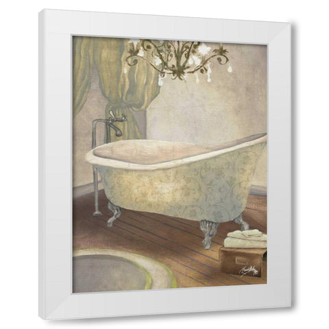 Guest Bathroom II White Modern Wood Framed Art Print by Medley, Elizabeth