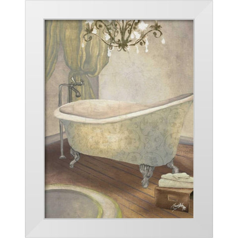 Guest Bathroom II White Modern Wood Framed Art Print by Medley, Elizabeth