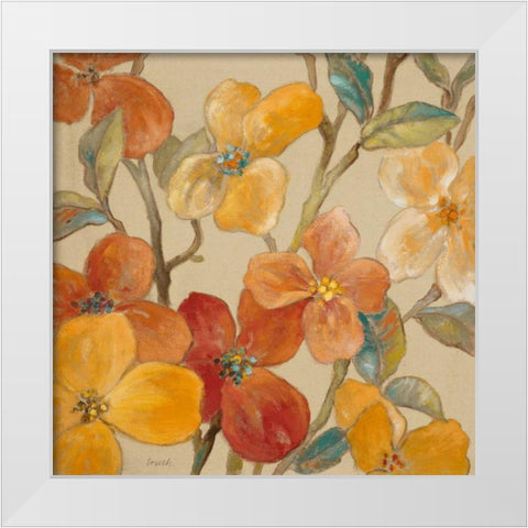 Garden Party I White Modern Wood Framed Art Print by Loreth, Lanie