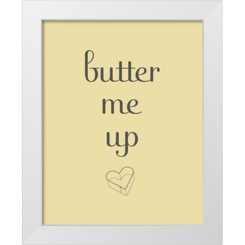 Butter White Modern Wood Framed Art Print by Studio, Sd Graphics