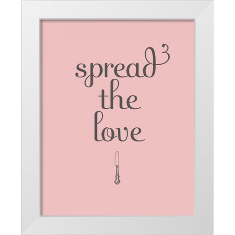 Spread White Modern Wood Framed Art Print by Studio, Sd Graphics