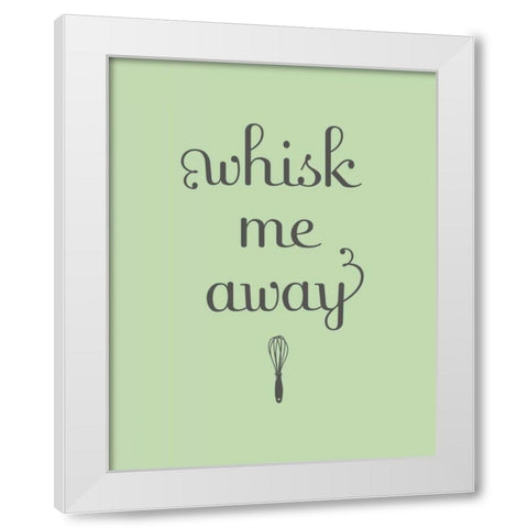 Whisk White Modern Wood Framed Art Print by Studio, Sd Graphics