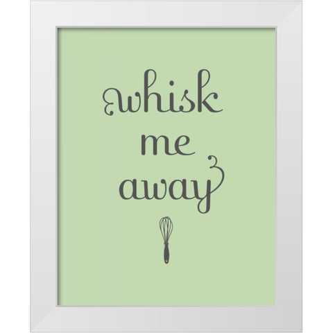 Whisk White Modern Wood Framed Art Print by Studio, Sd Graphics